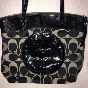 Black Coach Tote